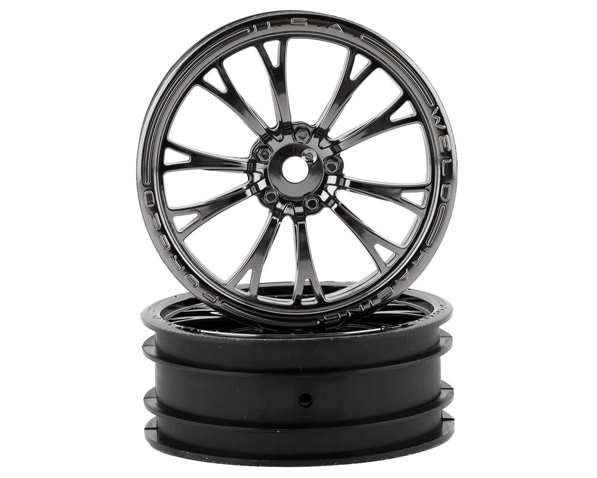 Weld Black Chrome Front Wheels for Drag Slash (2) (TRA9472X)