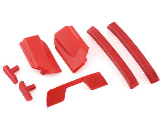 Sledge Body Roof Skid Pads Red for Sledge (TRA9510R)