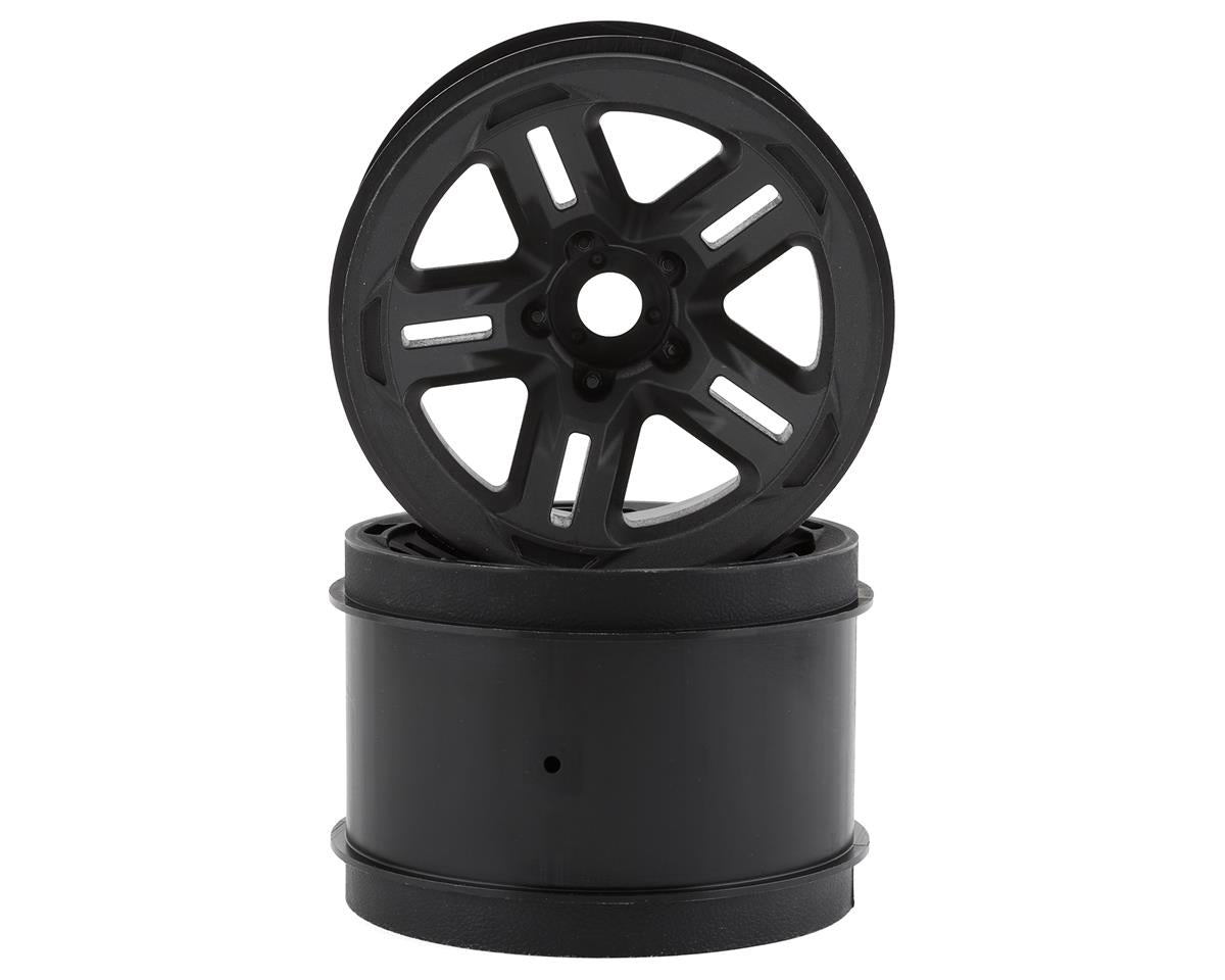 3.8" Black Wheels for Sledge (2) (TRA9671)