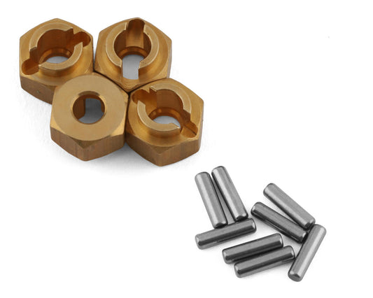 Brass Wheel Hexes 7mm 4g for TRX-4M (4) (TRA9750X)
