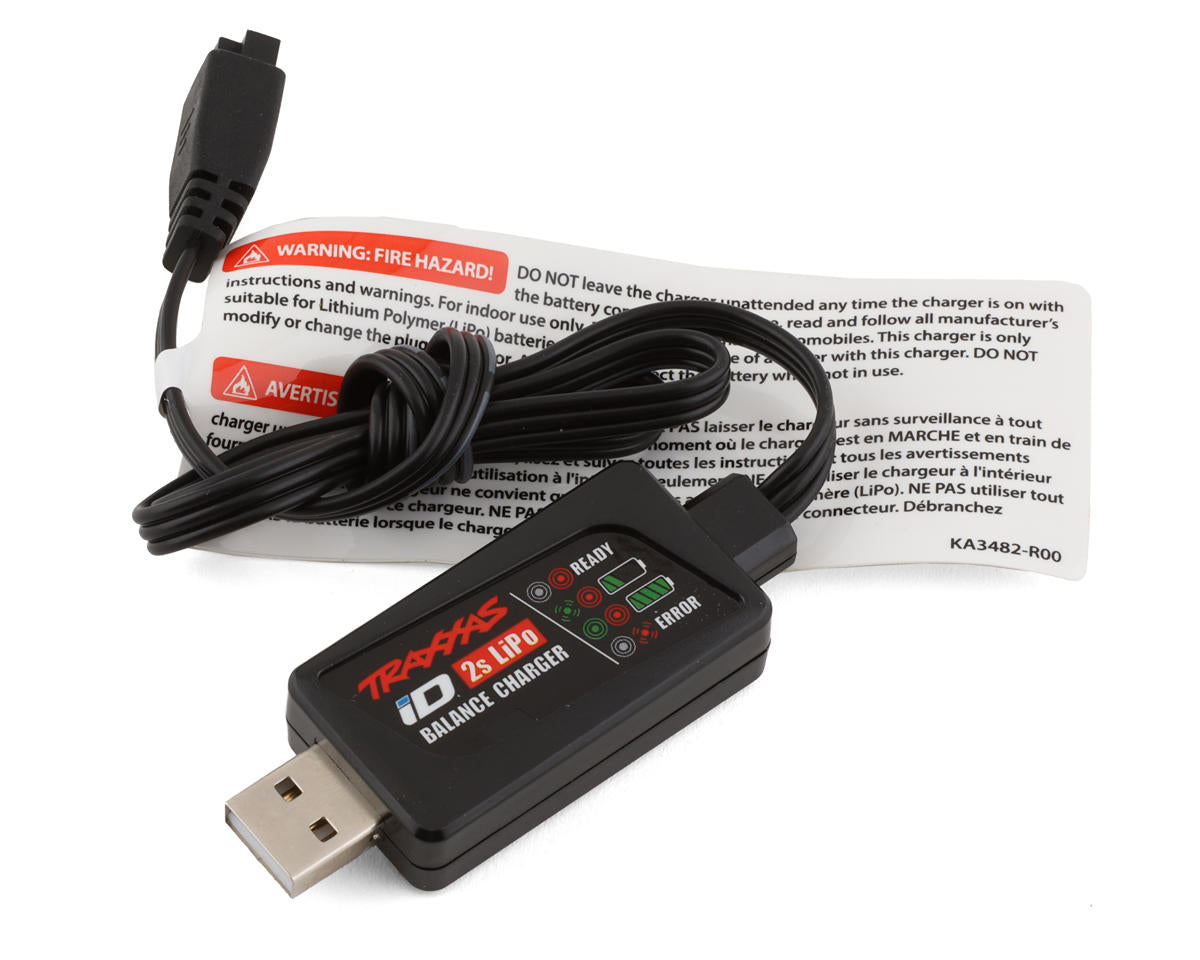 USB 2-Cell ID Balance Charger for TRX-4M (TRA9767)