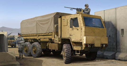 1/35 M1083 FMTV Family of Medium Tactical Vehicle Cargo Truck with Armored Cab Plastic Model Kit (TSM1008)