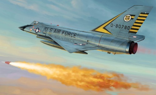 1/72 USAF F106A Delta Dart Fighter Plastic Model Kit (TSM1682)