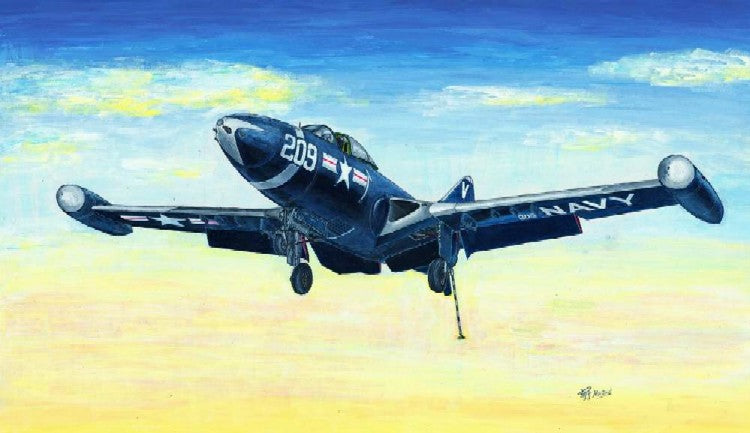 1/48 F9F2 Panther USN Fighter Plastic Model Kit (TSM2832)