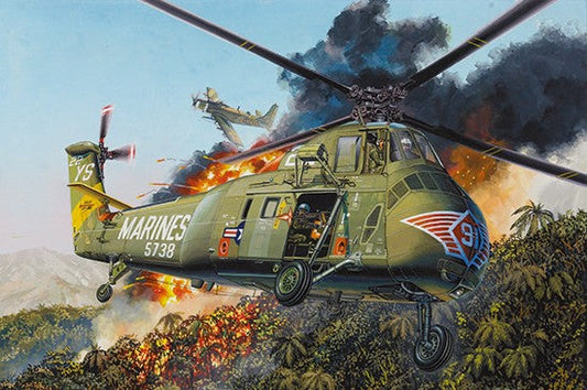 1/48 H34 US Marines Helicopter Formerly Gallery Models Plastic Model Kit (TSM2881)