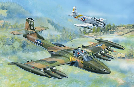 1/48 US A37A Dragonfly Light Ground Attack Aircraft Plastic Model Kit (TSM2888)