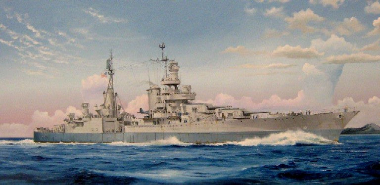 1/350 USS Indianapolis CA35 Cruiser 1945 Plastic Model Kit (TSM5326)