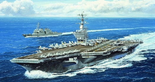 1/700 USS Nimitz CVN68 Aircraft Carrier 2005 Plastic Model Kit (TSM5739)