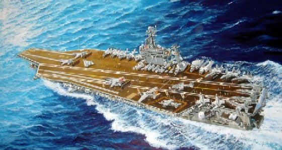 1/700 USS Theodore Roosevelt CVN71 Aircraft Carrier 2006 Plastic Model Kit (TSM5754)