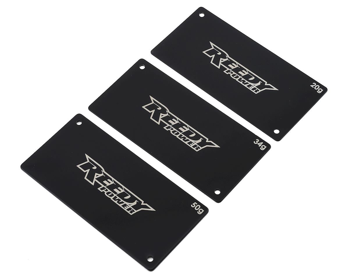Reedy Steel Shorty LiPo Battery Weight Set 20g, 34g, 50g (ASC27355)