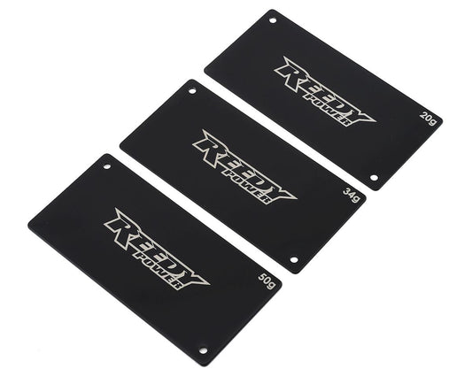 Reedy Steel Shorty LiPo Battery Weight Set 20g, 34g, 50g (ASC27355)