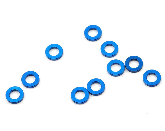 Aluminum Ball Stud Washer 5.5x1.0mm Blue (10) (ASC31382)