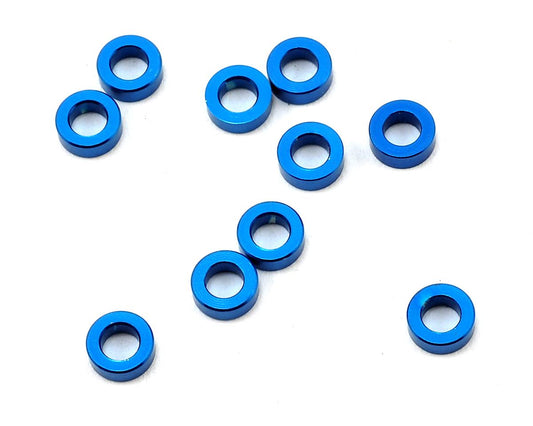 Aluminum Ball Stud Washer 5.5x2.0mm Blue (10) (ASC31383)