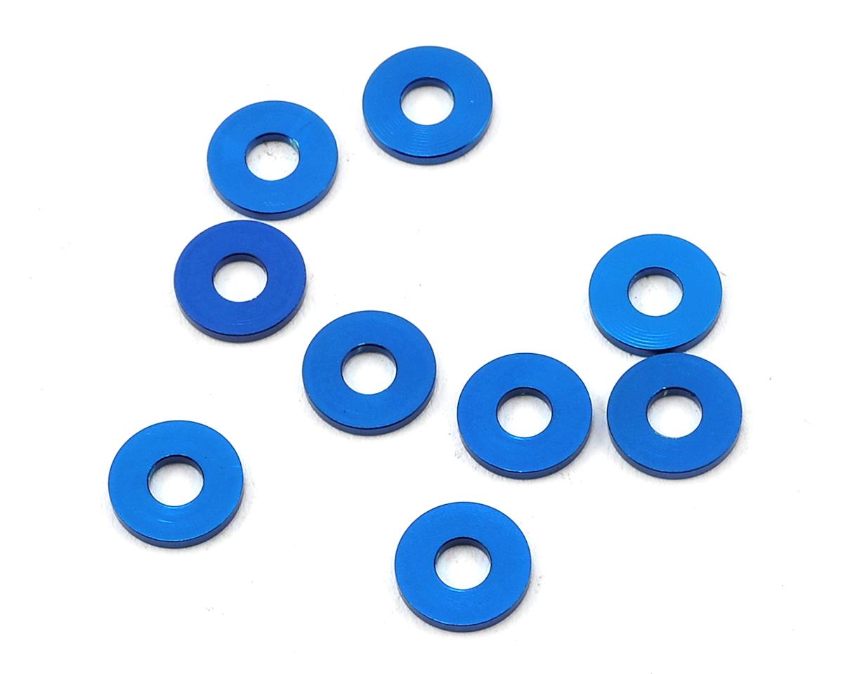 Aluminum Bulkhead Ball Stud Washer 7.8x1mm Blue (10) (ASC31385)