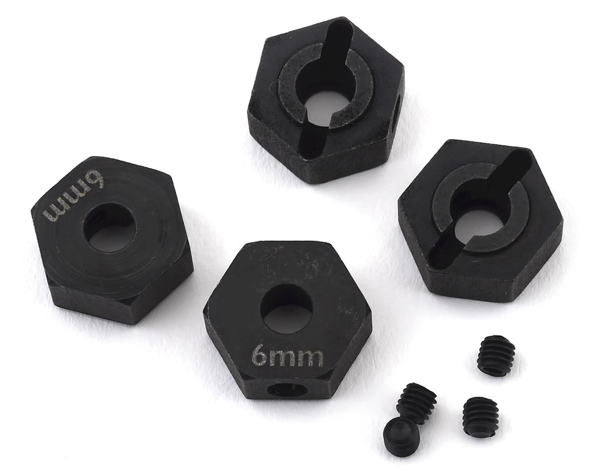 Factory Team 6mm Steel Enduro Wheel Hexes (4) (ASC42076)
