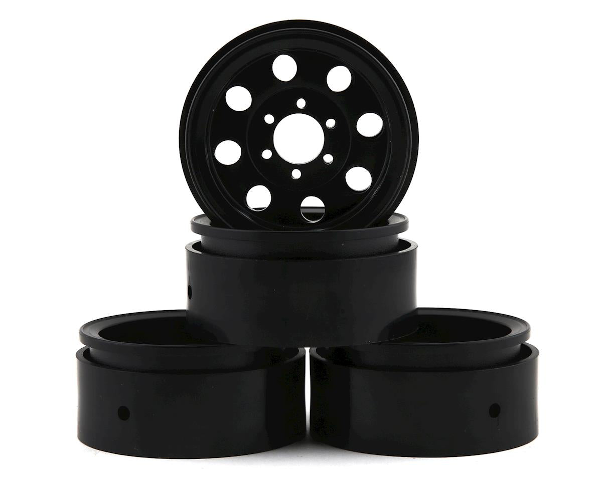 Enduro 1.9" The Ocho Beadlock Crawler Wheels Black (4) (ASC42109)