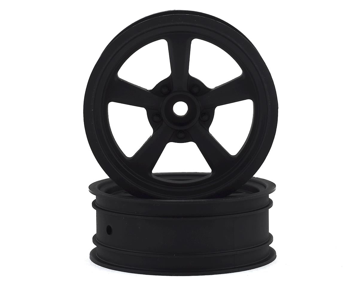 Drag 2.2" Black Wheels for 1/10 Drag Racing Front (ASC71079)