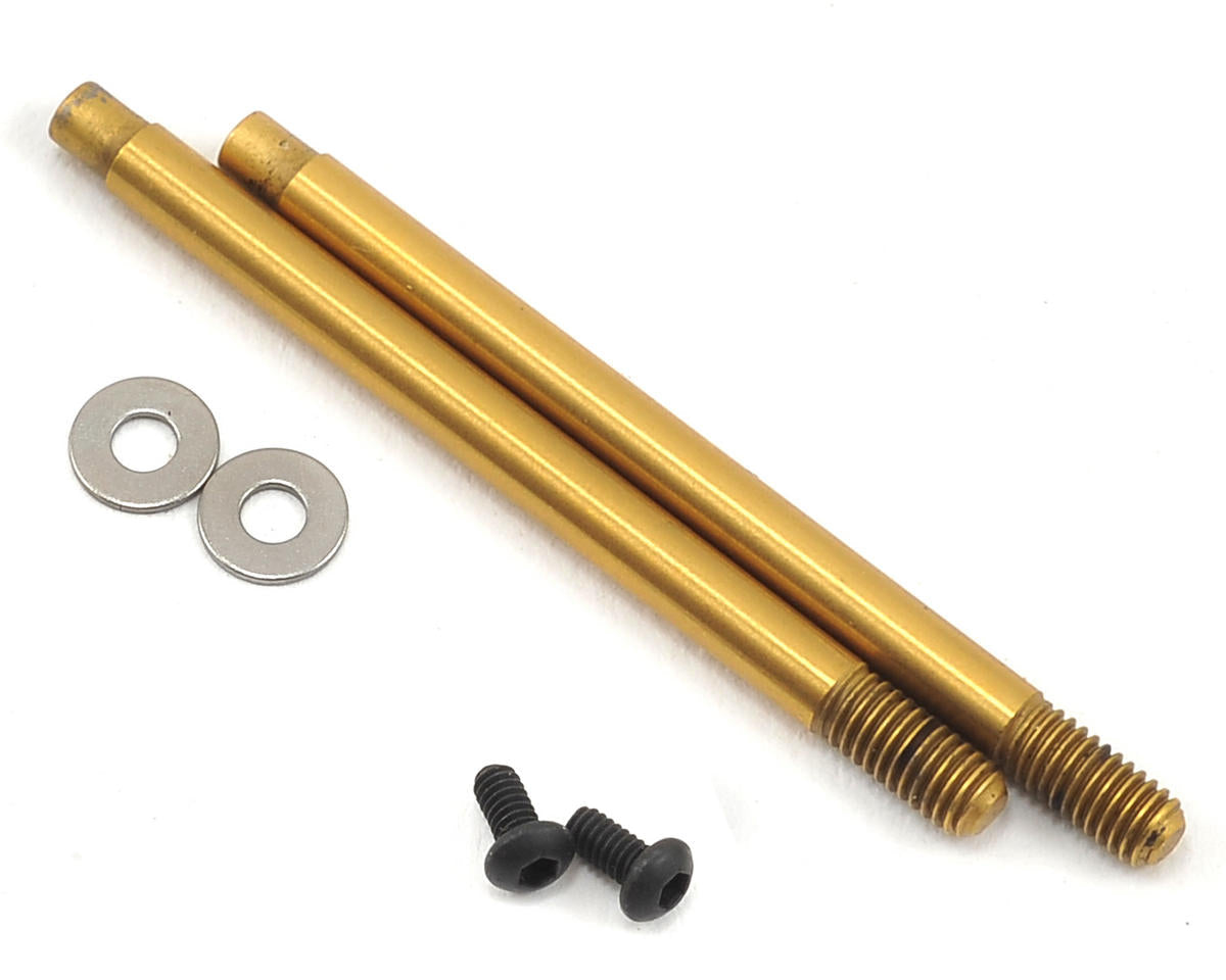 Titanium Nitride Screw Mount Front Shock Shafts 3x27.5mm (2) (ASC91619)