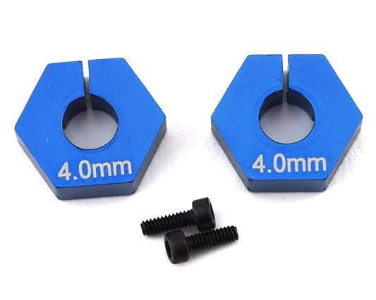 Aluminum Clamping Wheel Hexes Blue for B6.2 (2) (ASC91862)