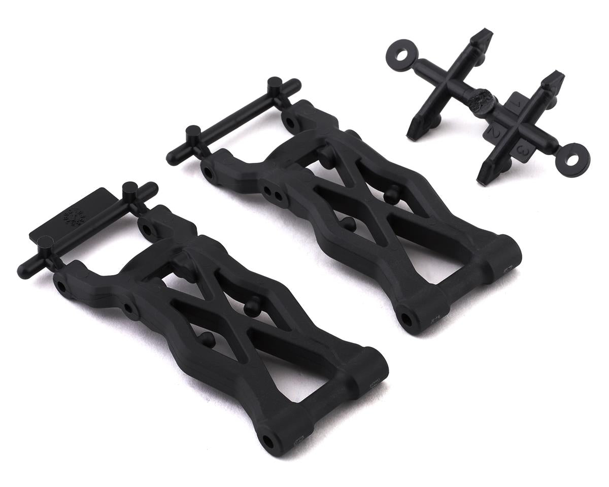 Carbon Factory Team Rear Suspension Arms 75mm for B6.2 (2) (ASC91874)