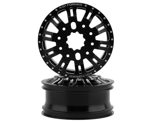 KG1 KD004 DUEL Rear Dually Aluminum Wheel (Black) (2) (CEGCKD0602)