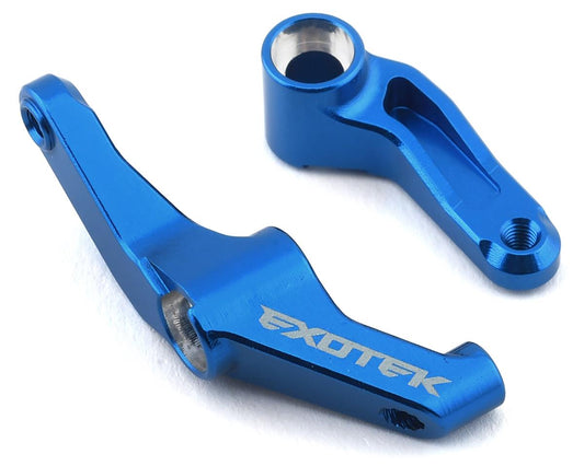 DR10 Aluminum HD Steering Crank Set Blue (EXO1972)