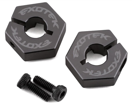 Losi Tenacity/Lasernut Aluminum Hex Set Grey (2) (EXO2055)