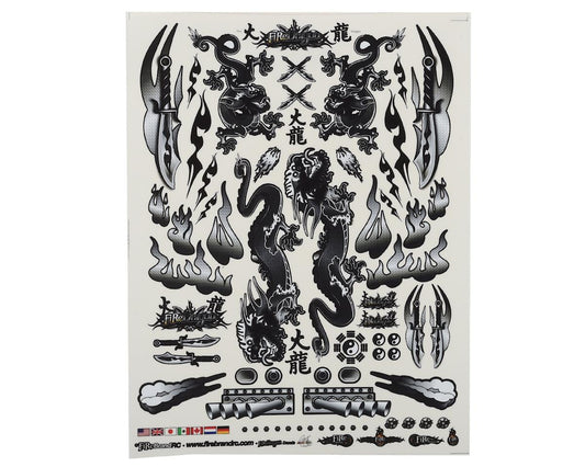 Concept Dragon Decal Black 8.5x11" (FBR1DECDBK184)