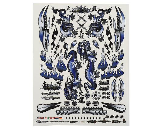 Concept Dragon Decal Blue 8.5x11" (FBR1DECDBL191)