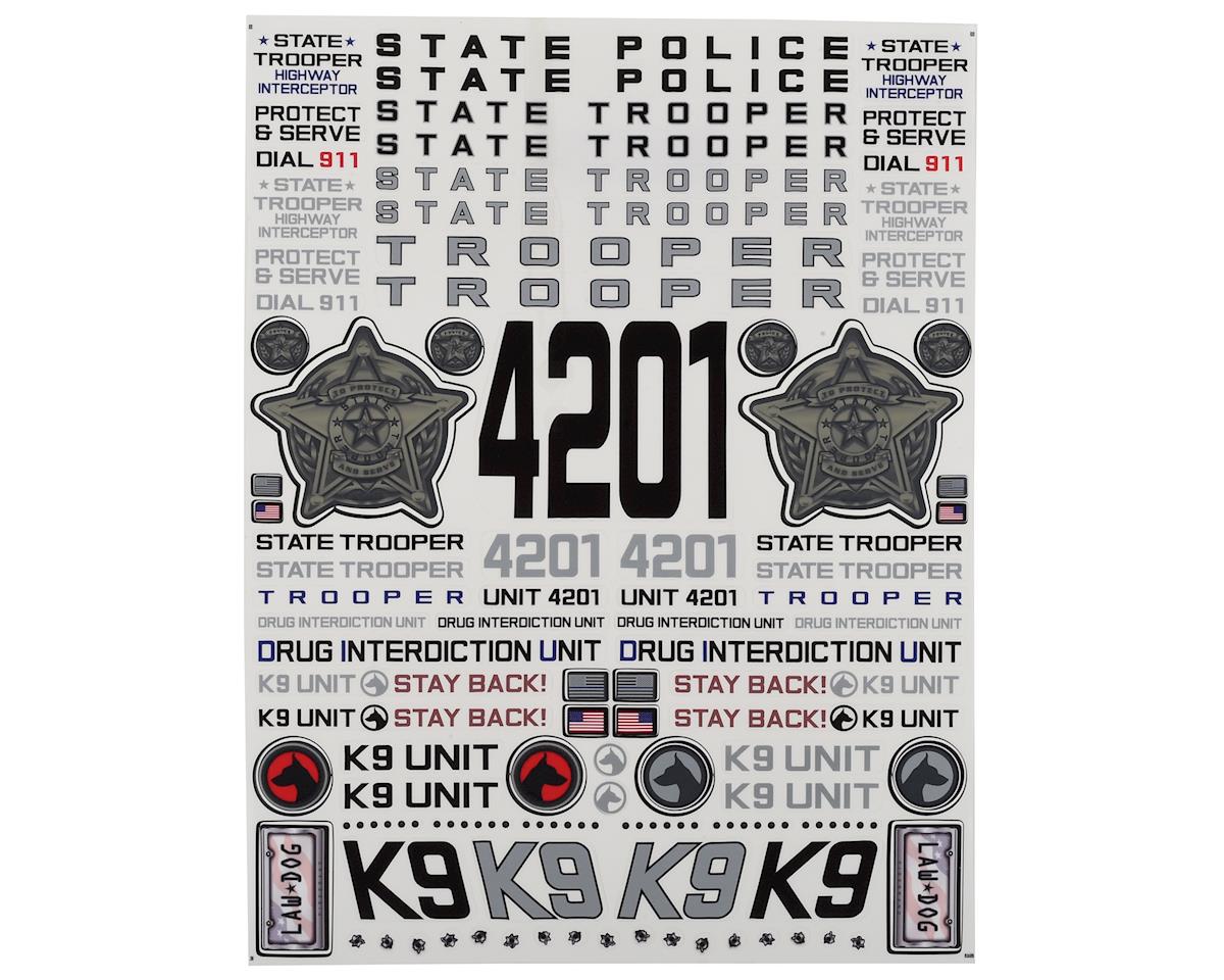 State Trooper Decal Sheet 8.5x11" (FBR1DECSTA066)