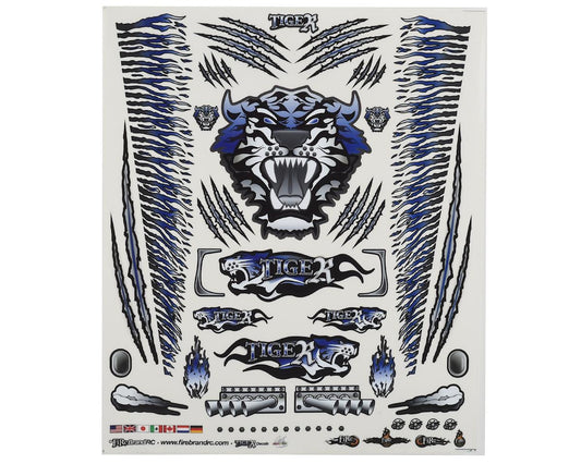 Concept Tiger Decal Sheet Blue 8.5x11" (FBR1DECTBL160)