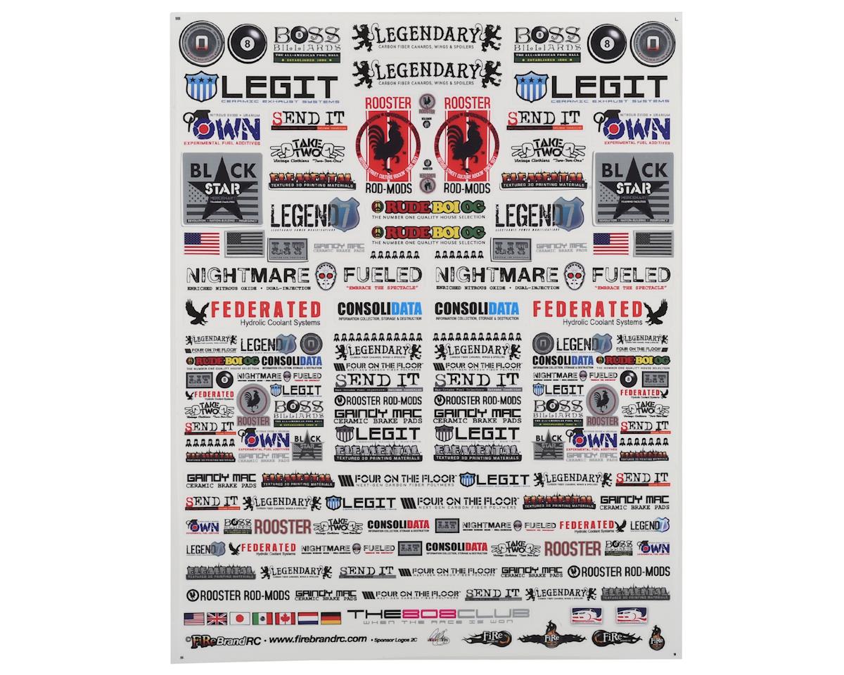 Sponsor Logos 2C Decal Set 8.5x11" (FBR1SCLDTL042)