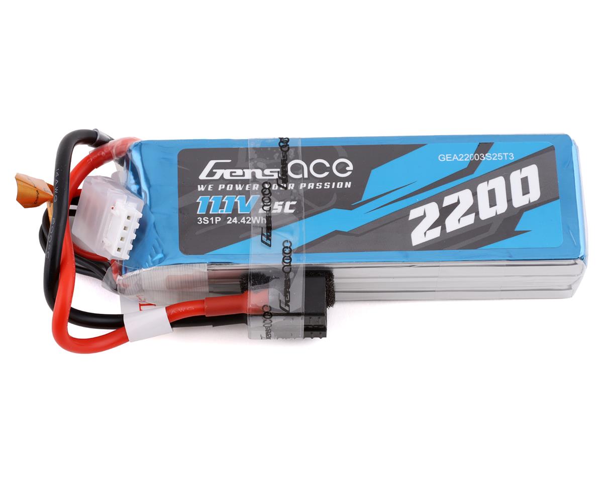 2200mAh 11.1V 25C 3S LiPo Battery Pack with Universal Plug (GEA22003S25T3)