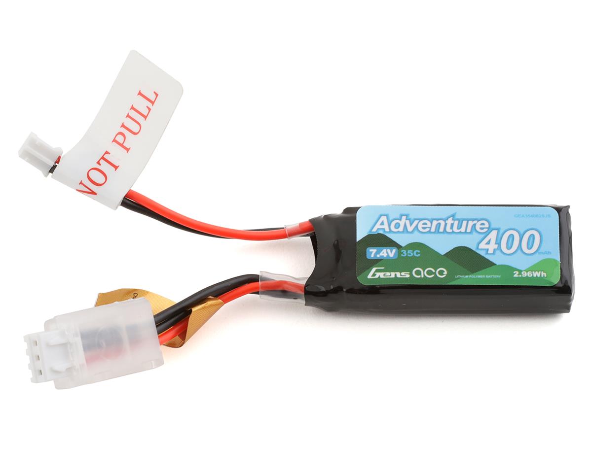 400mAh 7.4V 35C 2S Adventure Series LiPo Battery Pack with JST-PH2.0 Plug (GEA354002SJS)