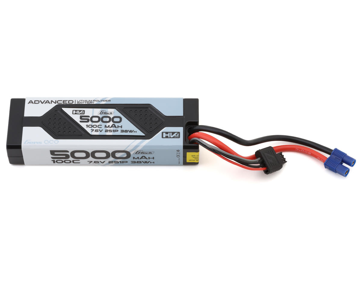 5000mAh 7.6V 100C 2S G-Tech Smart LiHV Battery Pack with EC3 Plug (GEA502S10E3GT)