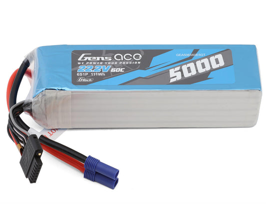 5000mAh 22.2V 60C 6S G-Tech Smart LiPo Battery Pack with EC5 Plug (GEA506S60E5GT)