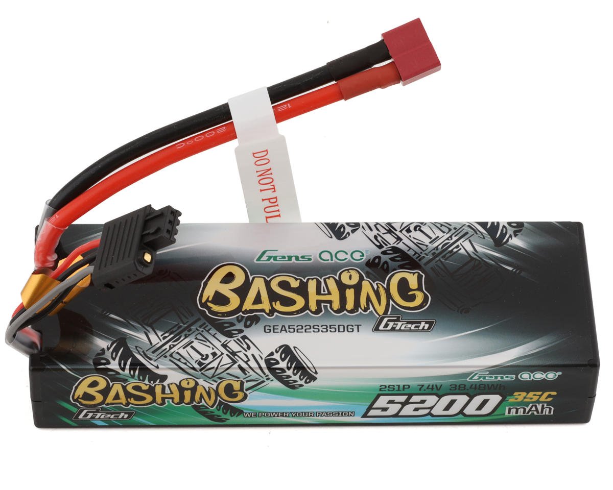 5200mAh 7.4V 35C 2S G-Tech Smart Bashing Series Hardcase LiPo Battery Pack with Deans Plug (GEA522S35DGT)