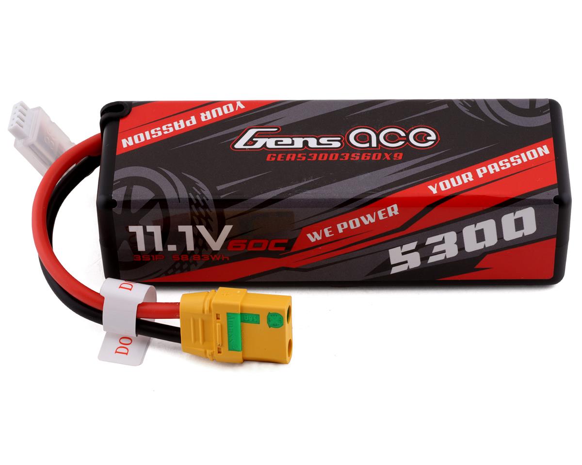 5300mAh 11.1V 60C 3S Hardcase LiPo Battery Pack with XT90 Plug (GEA53003S60X9)