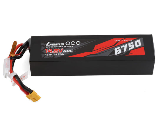 6750mAh 14.8V 60C 4S LiPo Battery Pack with XT60 Plug (GEA67504S60X6)