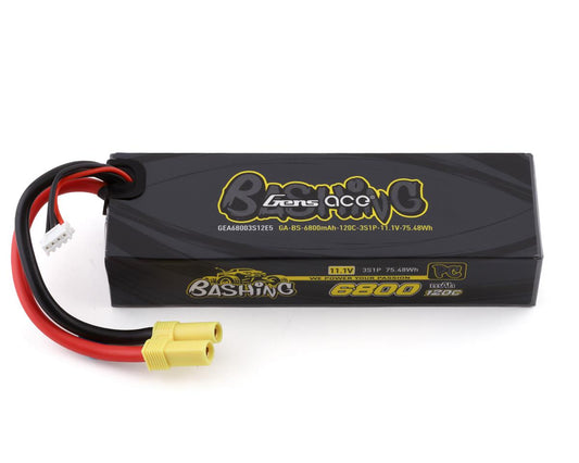 6800mAh 11.1V 120C 3S Bashing Pro Series LiPo Battery Pack with EC5 Plug (GEA68003S12E5)