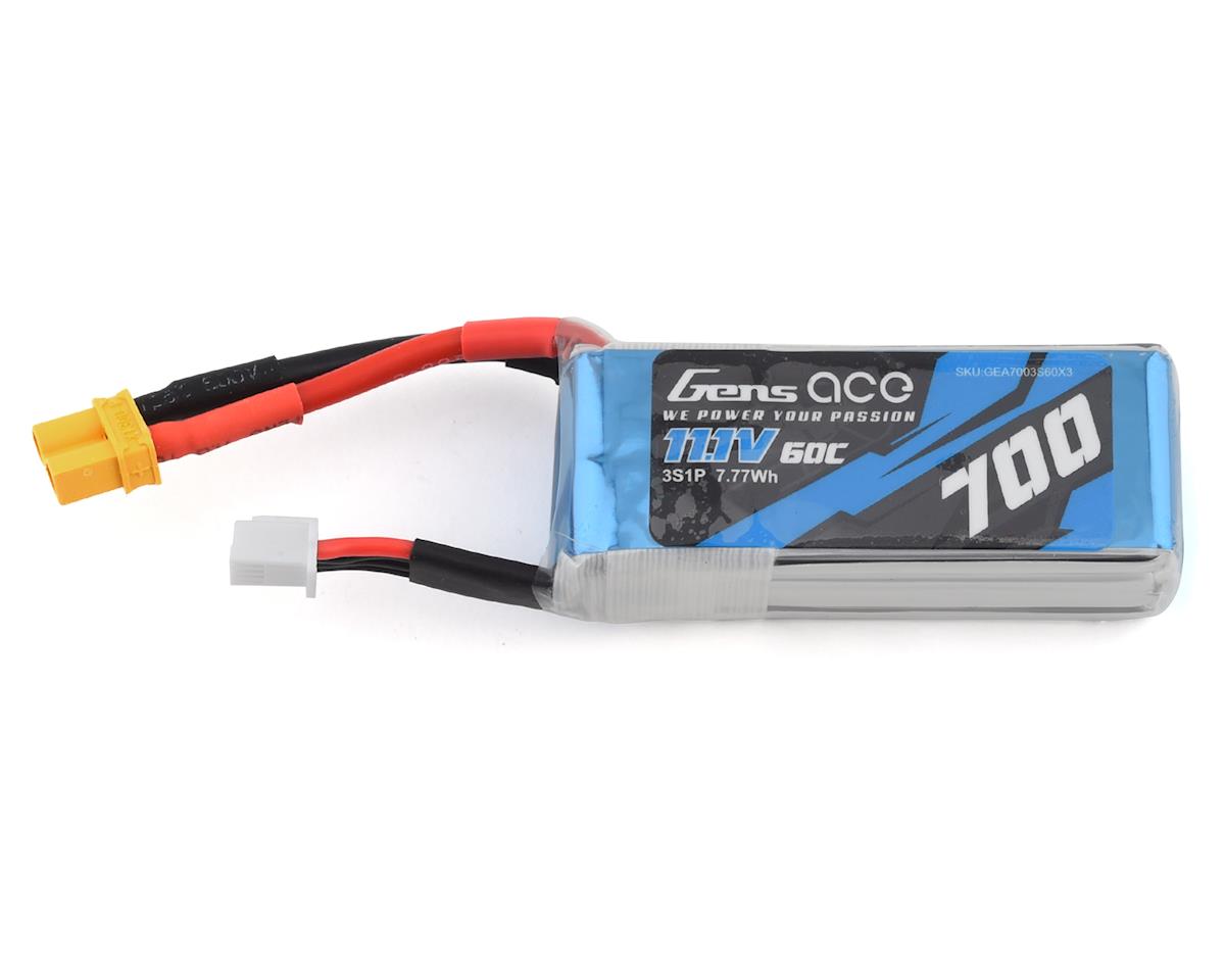 700mAh 11.1V 60C 3S LiPo Battery Pack with XT30 Plug (GEA7003S60X3)