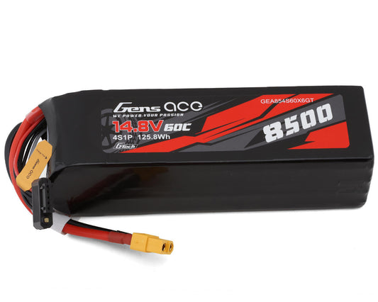 8500mAh 14.8V 60C 4S G-Tech Smart LiPo Battery Pack with XT60 Plug (GEA854S60X6GT)