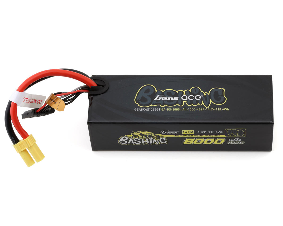 8000mAh 14.8V 100C 4S G-Tech Smart Bashing Pro Series LiPo Battery Pack with EC5 Plug (GEA8K4S10E5GT)