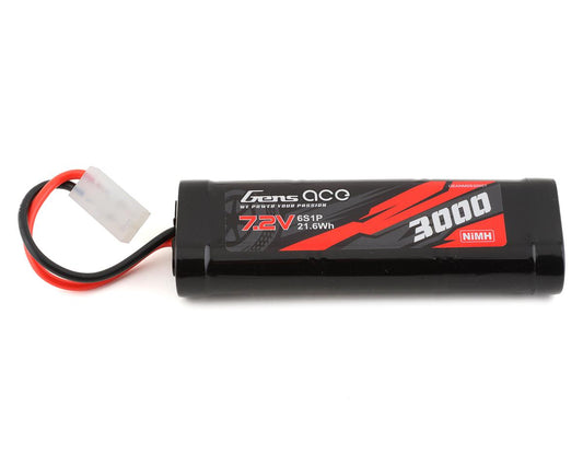 3000mAh 7.2V 6-Cell NiMH Battery Pack with Tamiya Plug (GEANM6S3000T)