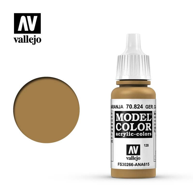 Model Color Luftwaffe Camouflage Orange Ochre Acrylic Paint 18ml Bottle (VLJ70824)