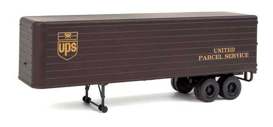 HO 35' Fluted-Side Trailer 2-Pack Assembled United Parcel Service 1950S-1960S Brown, Gold Bowtie Logo (949-2428)