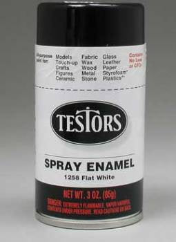 SPRAY FLAT WHITE 3 OZ. (TES1258T)
