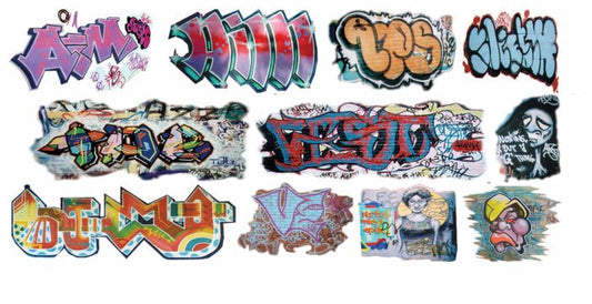 Graffiti Decals -- Set #34 (T2DNSGRAF034)