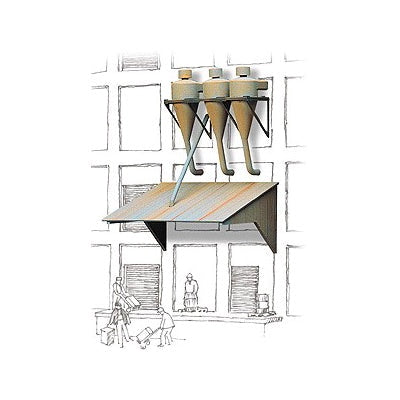 Wall-Mount Industrial Dust Colle (933-3510)