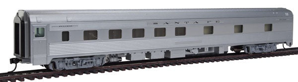 HO 85' Budd 10-6 Sleeper Ready to Run Santa Fe Silver (910-30102)